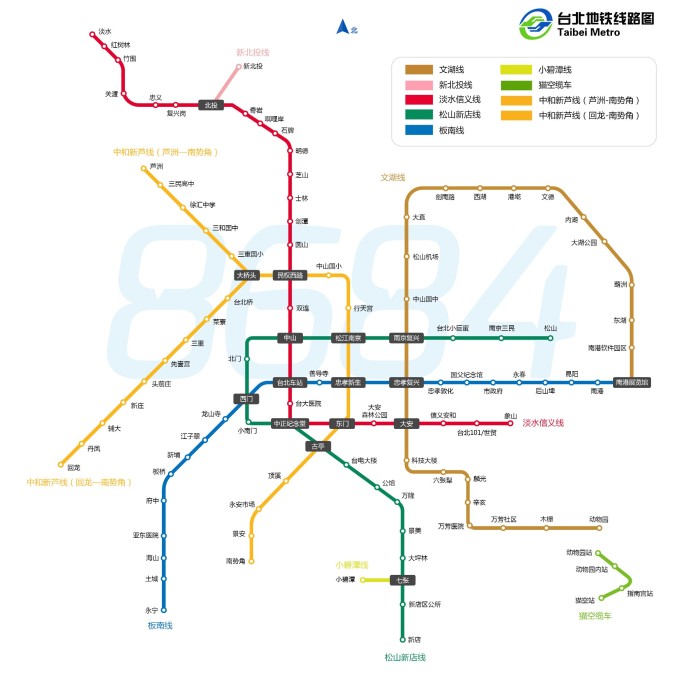 最新台北捷运图，揭秘都市交通新视角